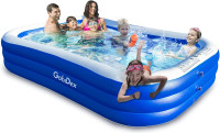 Inflatable Swimming Pools for Kids and Adults,118" X 72" X 20"