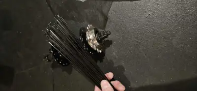 rear stock Norco Rampage DJ hub and spokes. also other rims,fork, View more