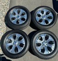 20” Ford F-150 Platinum alloy wheels with TPMS. 6x135