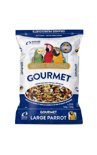 Hagen Hari Gourmet Premium Seed Mix for Large Parrots 1.8kg (4 lb) Brand new in original packaging R...
