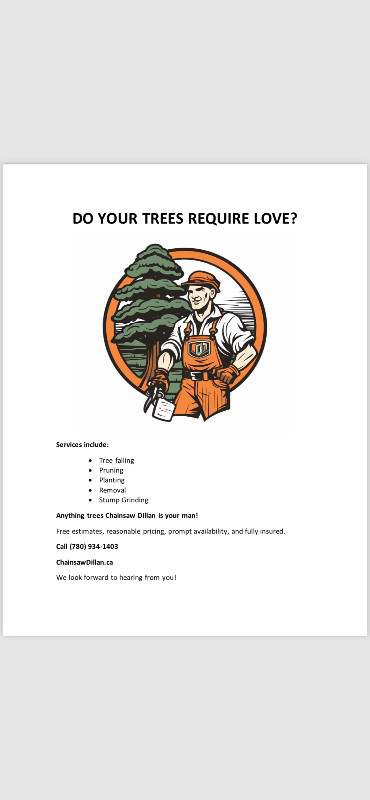 Do your trees require love ? in Lawn, Tree Maintenance & Eavestrough in Edmonton