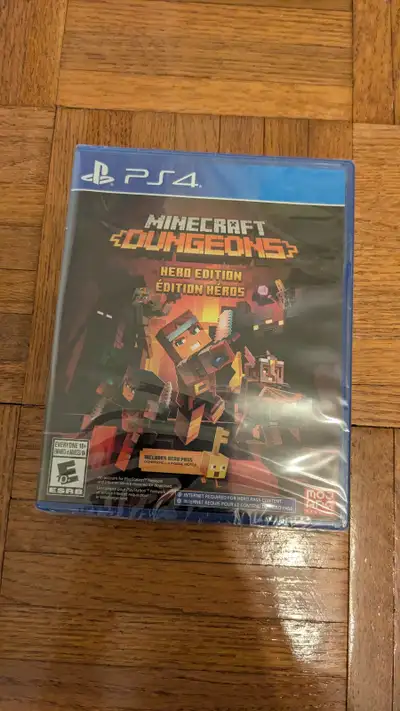 Minecraft dungeons hero edition New SEALED PS4 game, View more