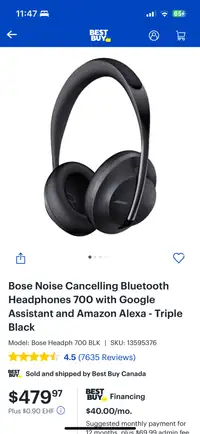 Bose quietcomfort 700 headphone 