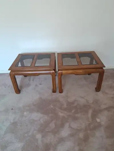Set of two end tables, View more