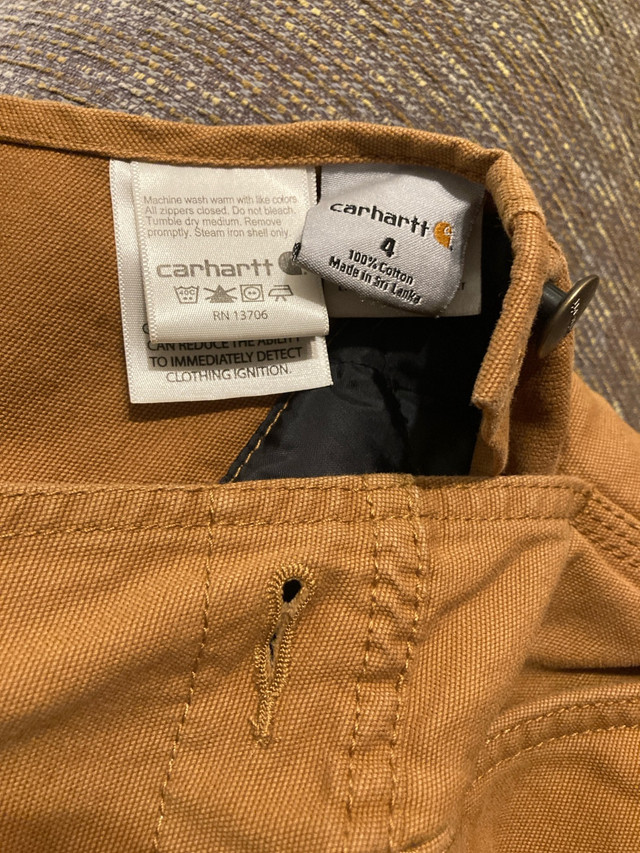 Kids Carhartt overalls -size 4 in Kids & Youth in St. Albert - Image 4