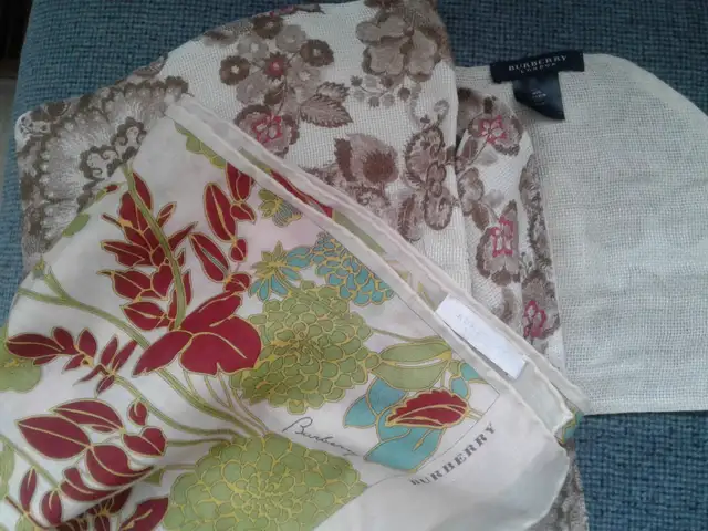 2 Vintage Burberry scarves in Women's - Bags & Wallets in St. Catharines - Image 2