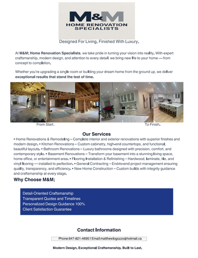 Home Renovations (Construction Management & Contracting), View more