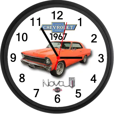 Brand new boxed wall clock approximately 10 inches in diameter featuring Custom designed artwork. Cl...
