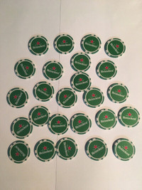 Heineken Beer Chips De Poker Lot De 25