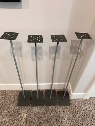 4 × Mordaunt-Short Alumni Floor Speaker Stands - Original Matchi, View more
