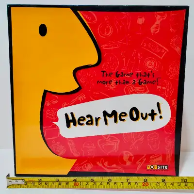 Hear Me Out! The Game That’s More Than a Game! Board Game – Only $10 • Excellent used condition EUC...
