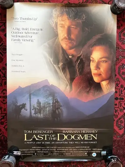 Last of the Dogmen (1995) Rolled 27 x 39 1/2" 1 sheet Movie Poster. With Tom Berenger & Barbara Hers...