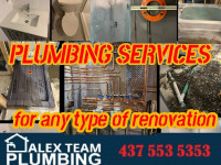 Plumbing services for any type of renovation