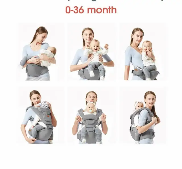 Maydolly 9-in-1 Ergonomic Baby Carrier w Adjustable Hip Seat  in Strollers, Carriers & Car Seats in Markham / York Region - Image 7