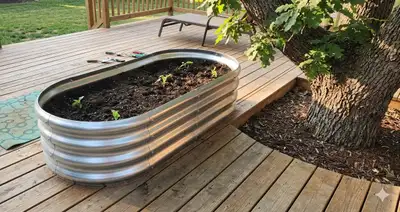 New and  box galvanized plants garden box, View more