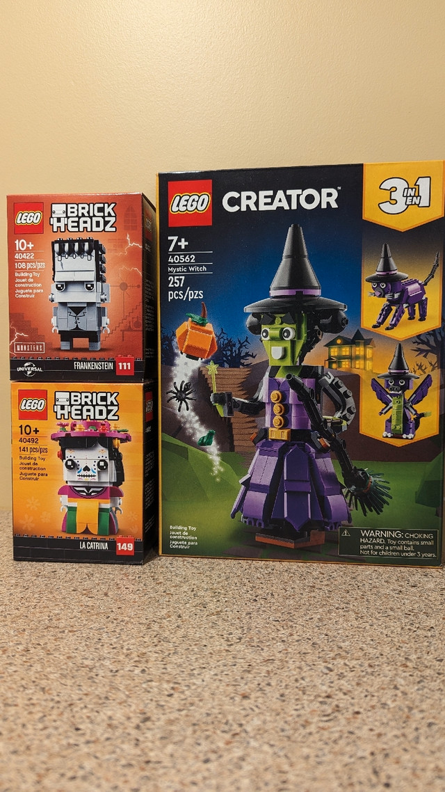 LEGO Halloween sets -Mystic Witch, BrickHeadz  -all 3 for $90. in Toys & Games in Kitchener / Waterloo