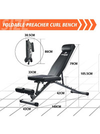 PROBASE SPORTS Foldable Preacher Curl Weight Bench