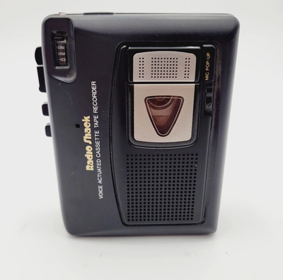 Vintage Genexxa CTR-89 VOX Voice Activated Personal Cassette Tape Recorder Battery cover missing cov...