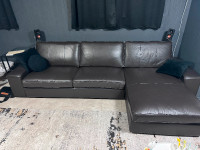 Ikea Kivik Leather Couch