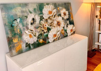 Stunning "Whispering Peonies" Wall Art in Brand New Condition