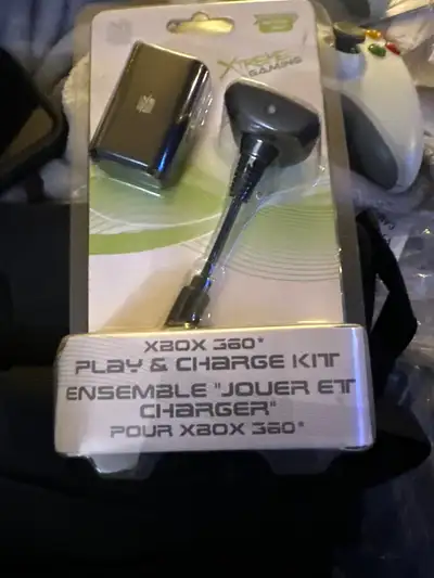 X box play and charge kit, View more
