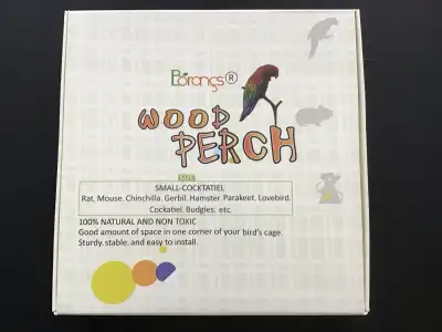 Wood platform for small birds and small animals. Made from natural firwood. Size: 17.5cm x 17.5cm x...