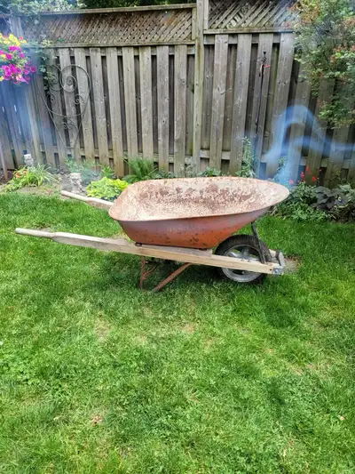 Steel Wheelbarrow for concrete flat free wheel, View more