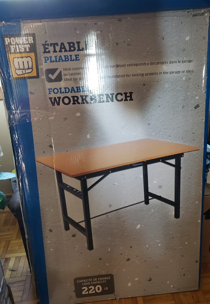 220 lb Foldable Workbench Tool Storage & Benches Annapolis Valley