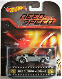 Hot Wheels Retro 1/64 2014 Custom Mustang Need For Speed Diecast