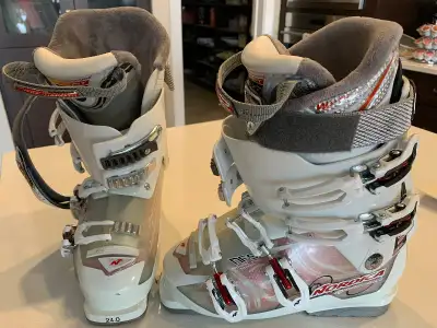 Nordica Ladies Ski Boots & Kerma Ski Poles, View more