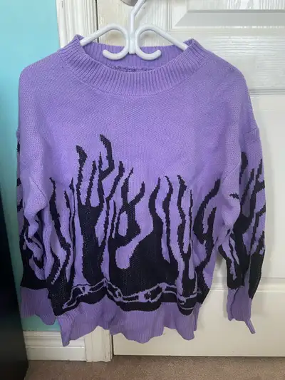purple flame sweater, View more