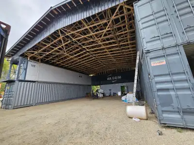 Shop barn metal clad sliding doors $250, View more