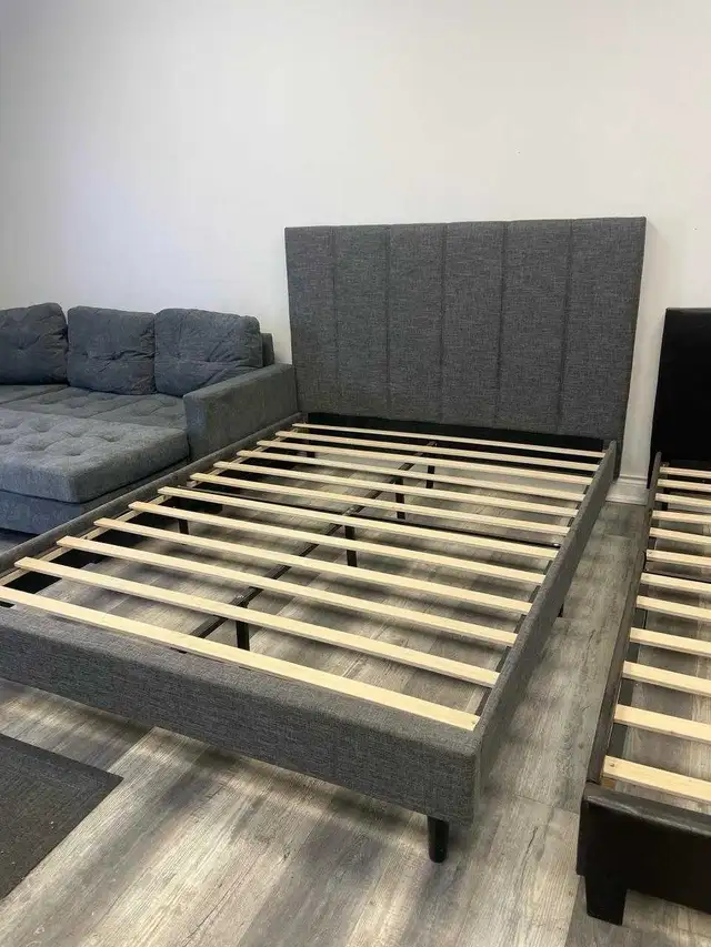 ikea new style queen bed for sell  in Beds & Mattresses in City of Montréal - Image 2