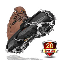 Stainless Steel Chain Durable Winter Cleat Spikers L or XL