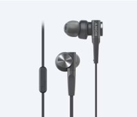 NEW! Sony MDR-XB55AP Headphones w/ Mic Earphones Earbuds