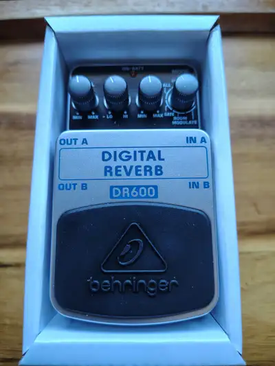 Brand new in box Behringer Guitar pedal reverb. Sell for 55.00 Please contact