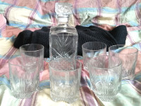 7PCS SELECTA BORMIOLI ROCCO CRYSTAL GLASSES MADE IN ITALY NEW