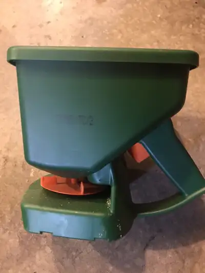 Scot Hand held seed / fertilizer spreader. Brand new. Call 902-680-5418