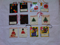 Christmas paper gift bags, box from Gordon Fraser Gallery $0.50