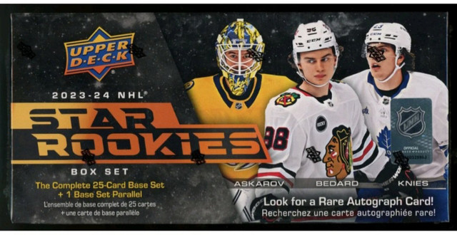 NHL STAR ROOKIES BOX SET … 23-24 Up.Dk … BEDARD, FANTILLI, FABER in Arts & Collectibles in City of Halifax
