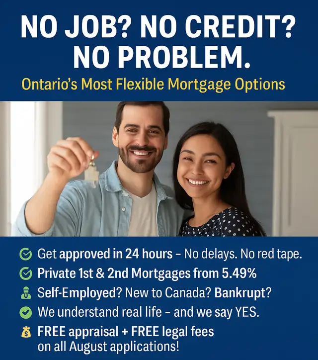 NEED FUNDS FAST? PRIVATE MORTGAGE APPROVAL IN 24HRS – No Hassle.63384476563971120