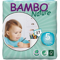 Bambo Nature Tabbed Briefs, Size 5 (26-49 lbs) - 162/Case