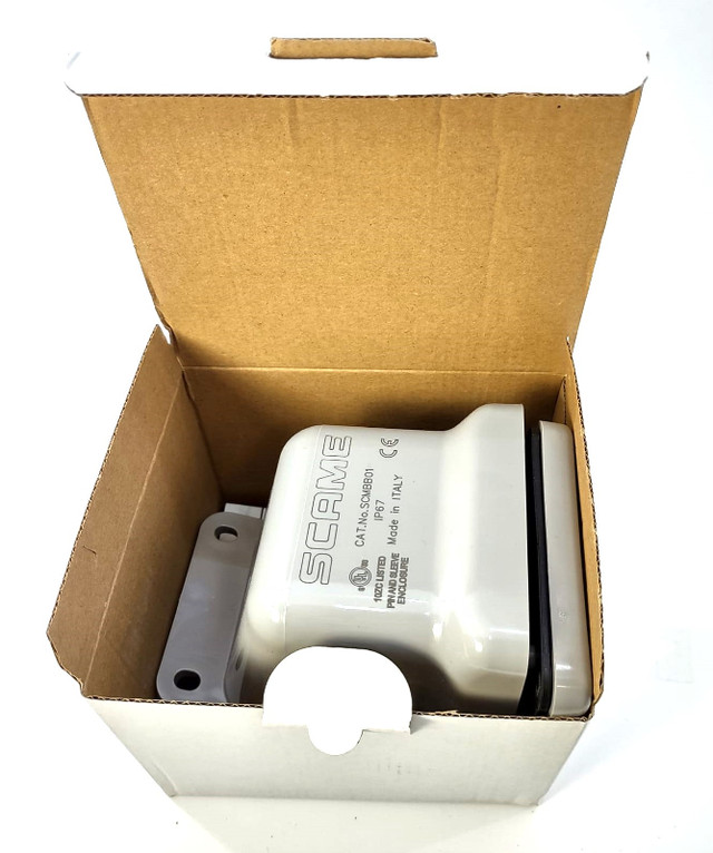 WATERTIGHT PLUG BACK BOX IP67FITS 16/20/30/32A RECEPTACLES, 1HUB in General Electronics in Kitchener / Waterloo - Image 4