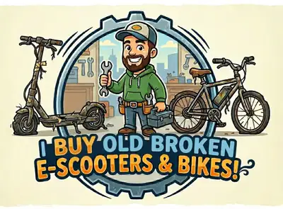 Broken Electric Scooters & Bikes, View more