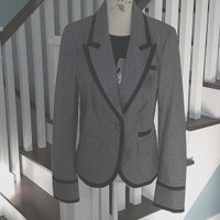 Grey flannel Esprit schoolgirl blazer for women Size 6