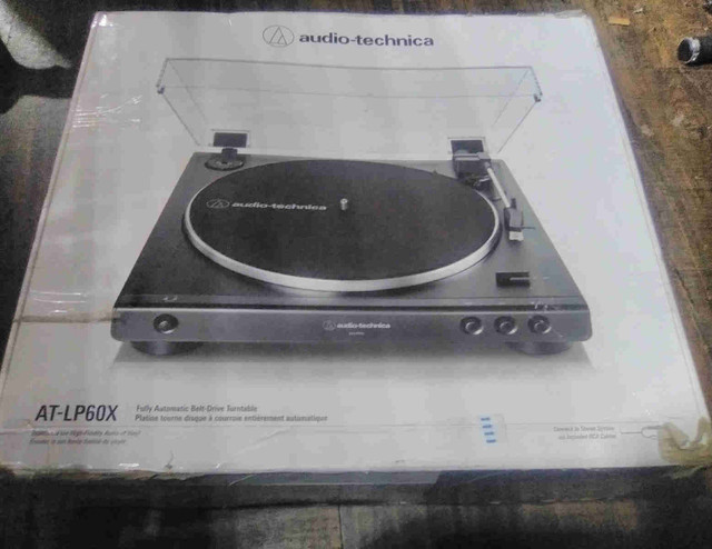 Audio-Technica AT-LP60X - Fully Automatic Belt drive Turntable | Stereo  Systems & Home Theatre | Windsor Region | Kijiji