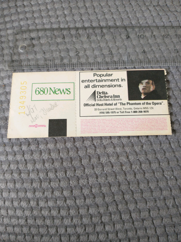 James 1994 Toronto concert ticket (remember the song 'Laid?') in Arts & Collectibles in City of Toronto - Image 4