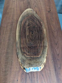 Custom made black walnut charcuterie boards