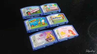 Lot de (x6) Six Cartouches de jeux éducatifs pour Jeu de poche électronique LeapSter de LeapFrog. Do...