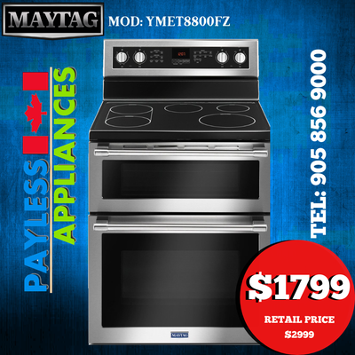 Maytag Range YMET8800FZ 30" Double Oven Electric With True Conve, View more